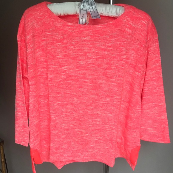 NWT CREWCUTS Marled Tee Size 4/5 Neon Heather - Picture 3 of 6